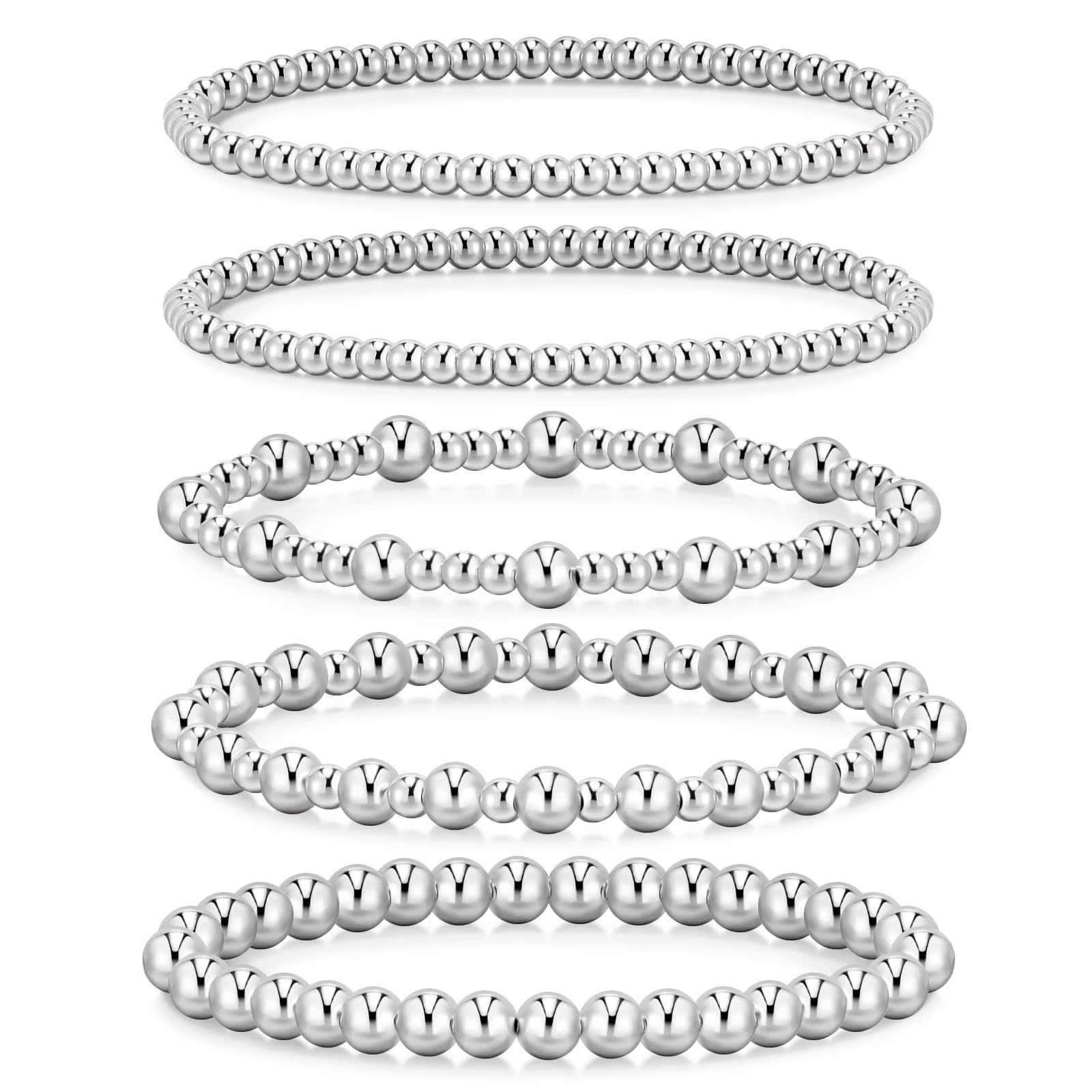White K color 1-5 piece set