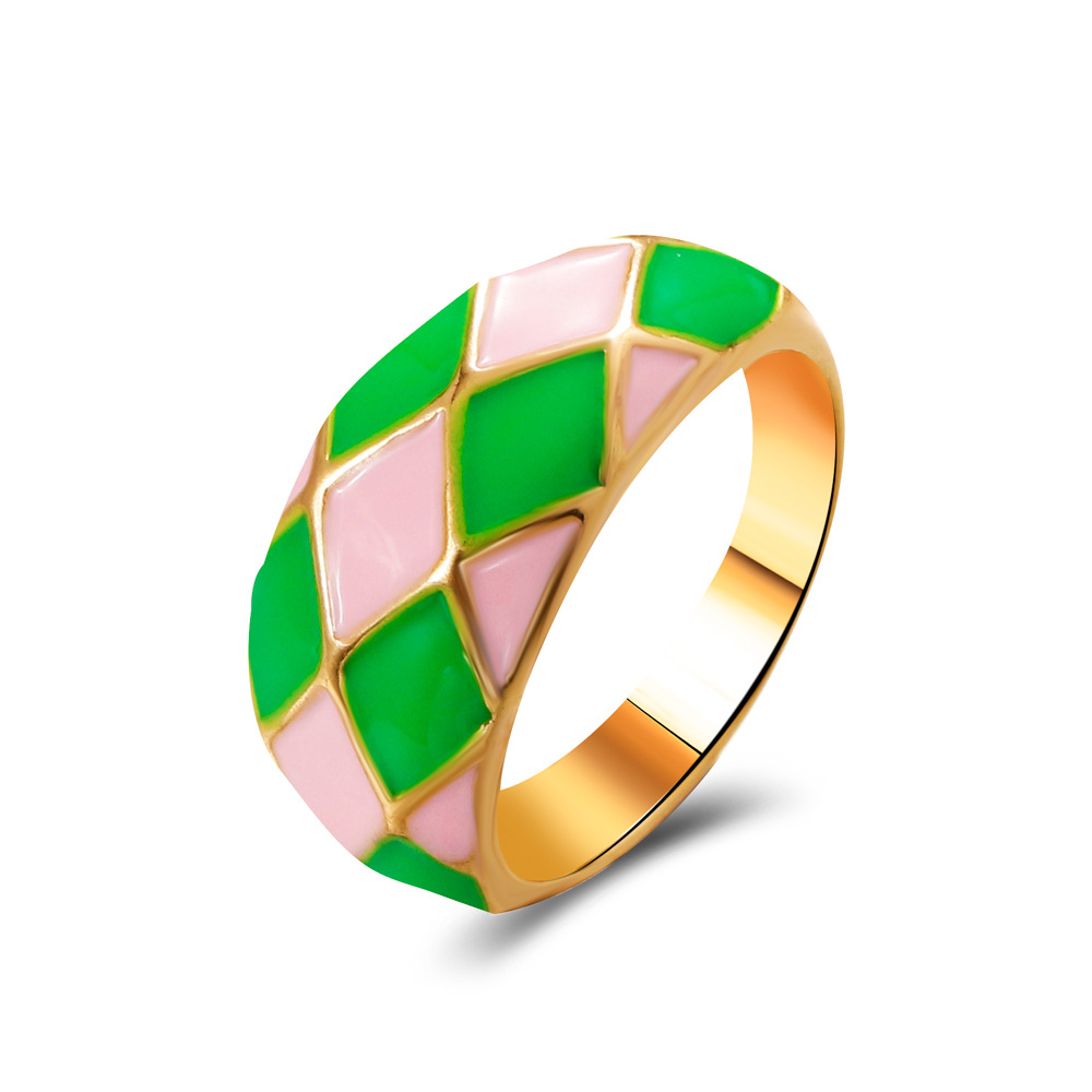 01KC Gold# Pink Green G-459