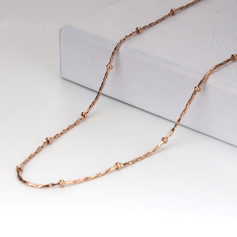Rose gold bamboo chain (necklace)