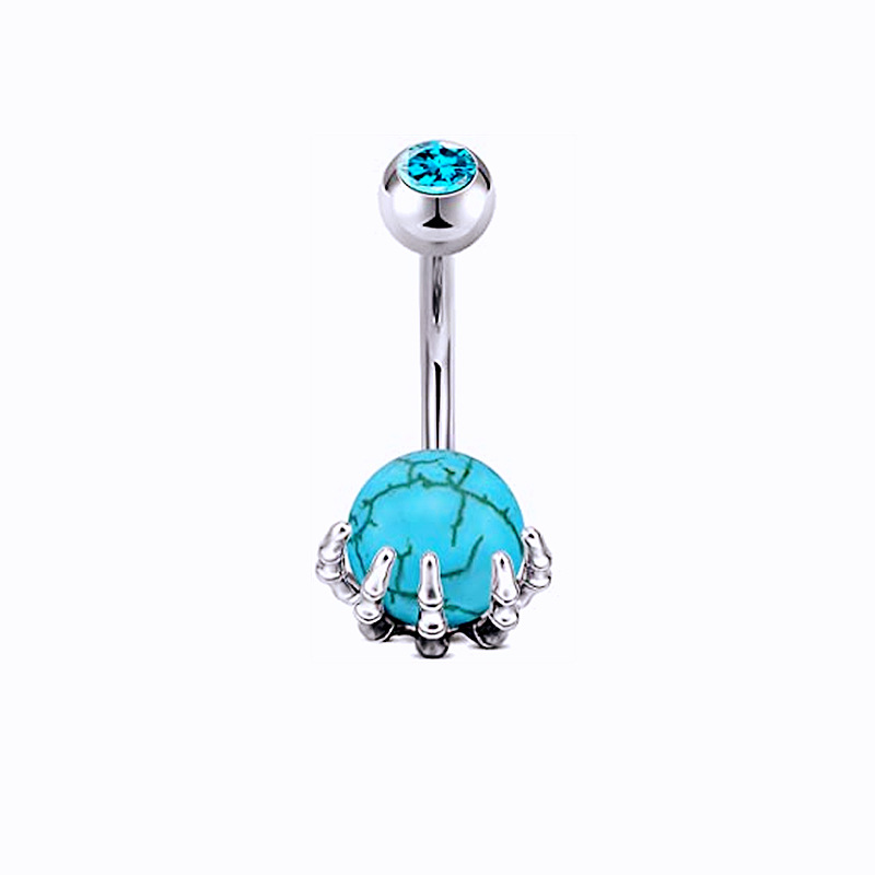 Silver blue turquoise