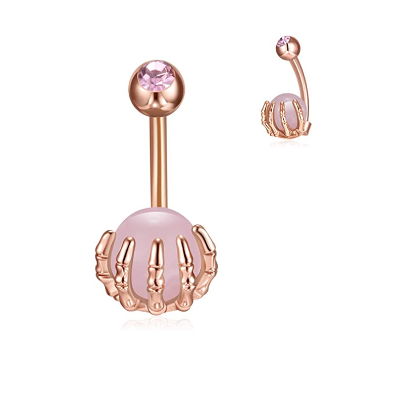 Rose Gold Pink Crystal