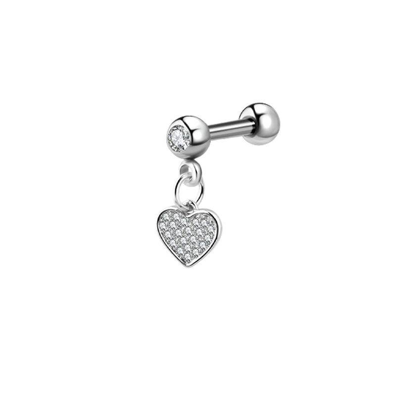 Heart 1.2*6*4 mm(drilled ball)