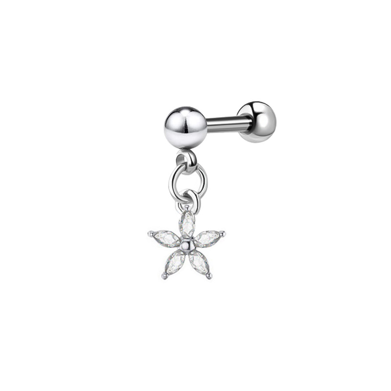 Zircon flower 1.0*6*4 mm(steel ball)