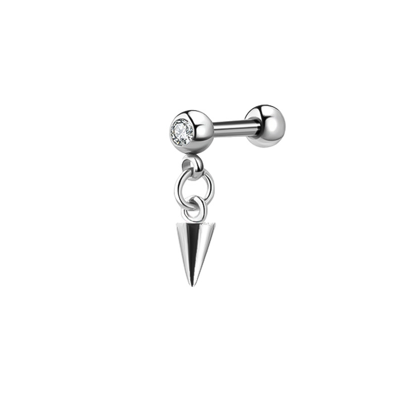 Pointed cone 1.2*6*4mm (drilled ball)