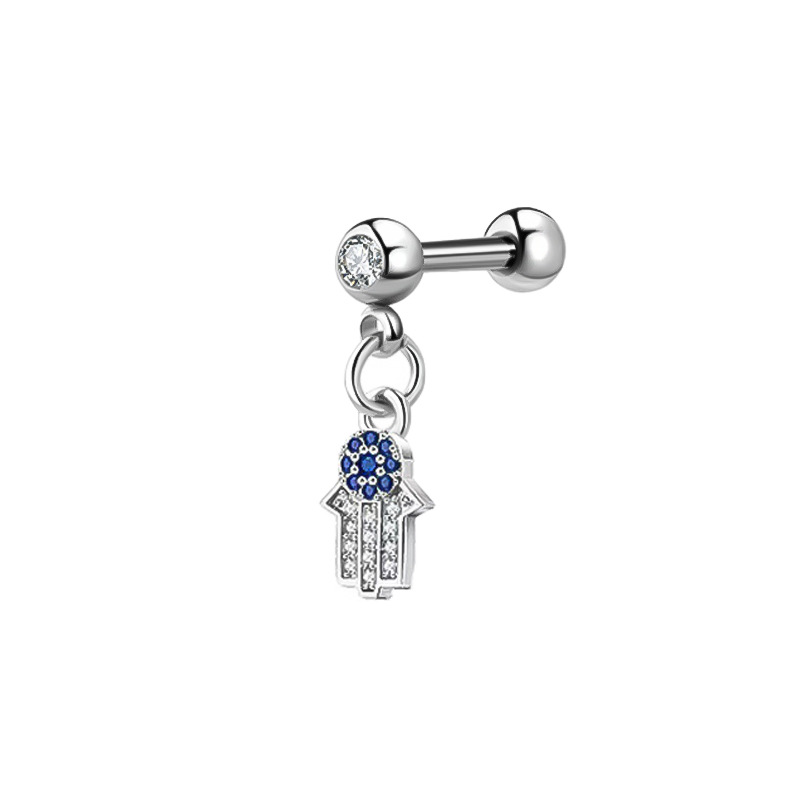 Blue palm 0.8*7*4mm (diamond ball)
