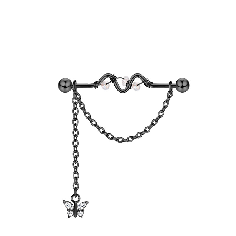 Pendant butterfly (black)