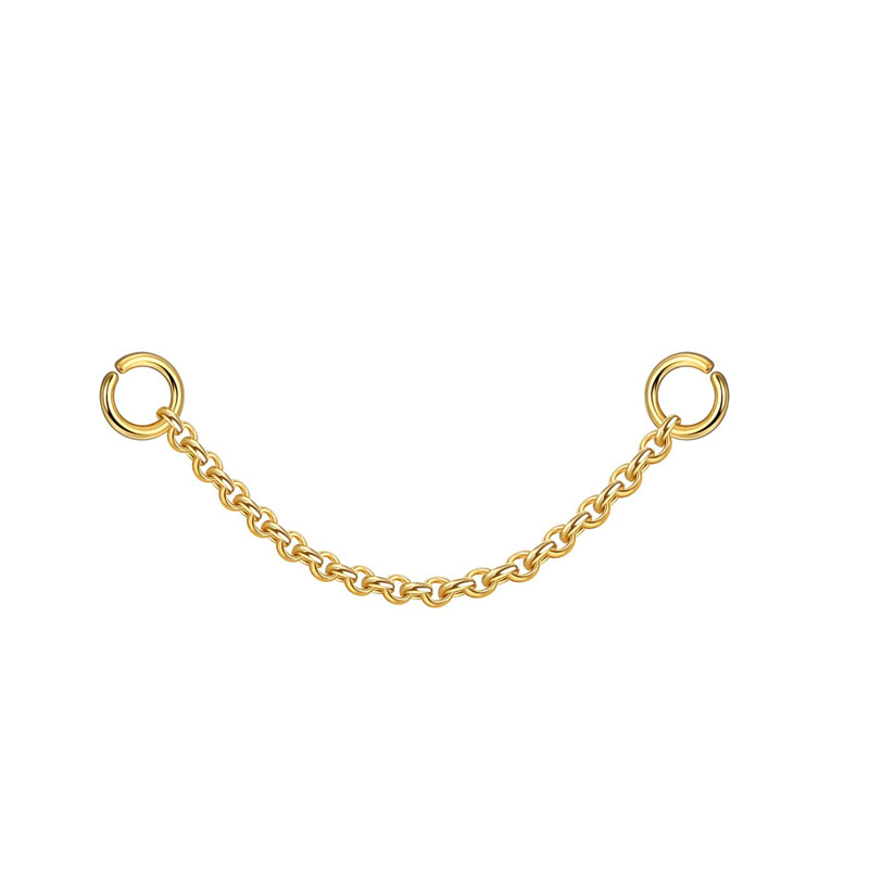Bead chain (gold 3.5cm)