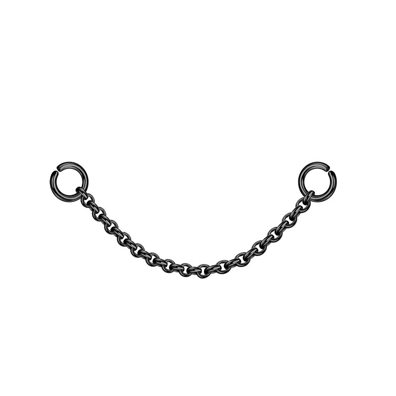 Bead chain (black 3.5cm)