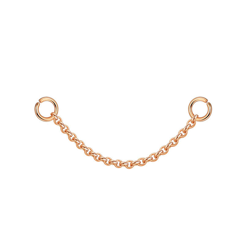 Bead chain (rose gold 3.5cm)