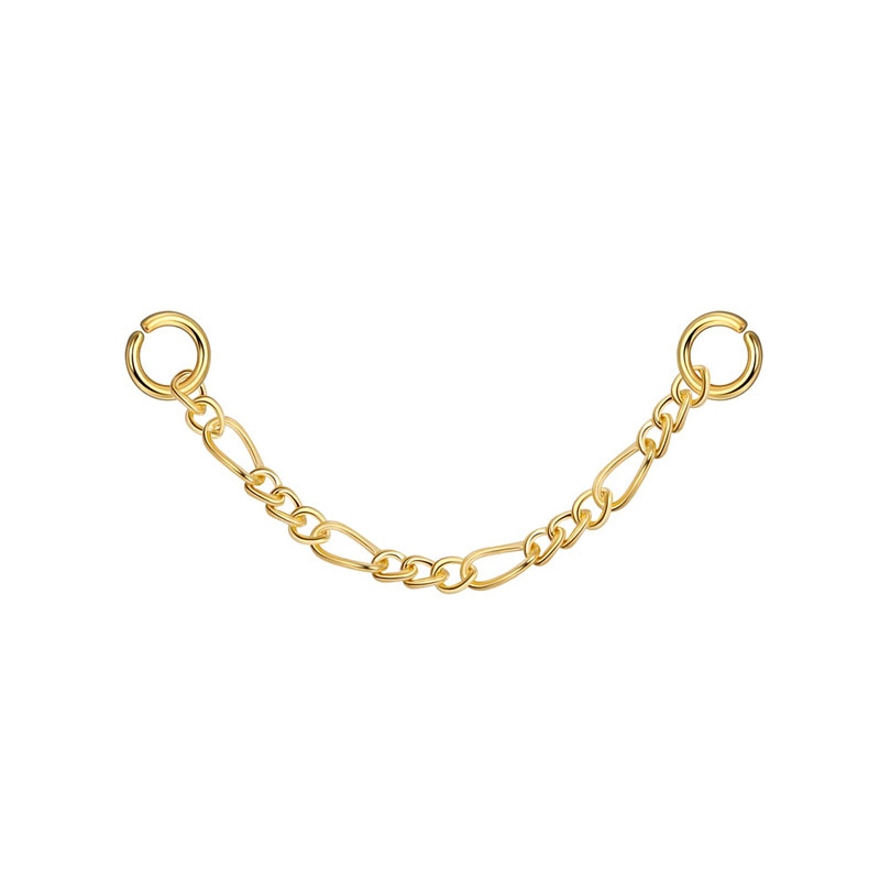 Two chain clauses (gold 6cm)