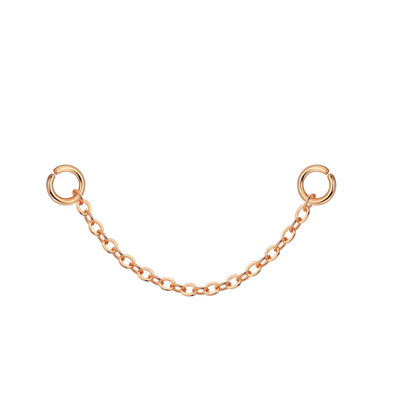 Cross chain (rose gold 3.5cm)