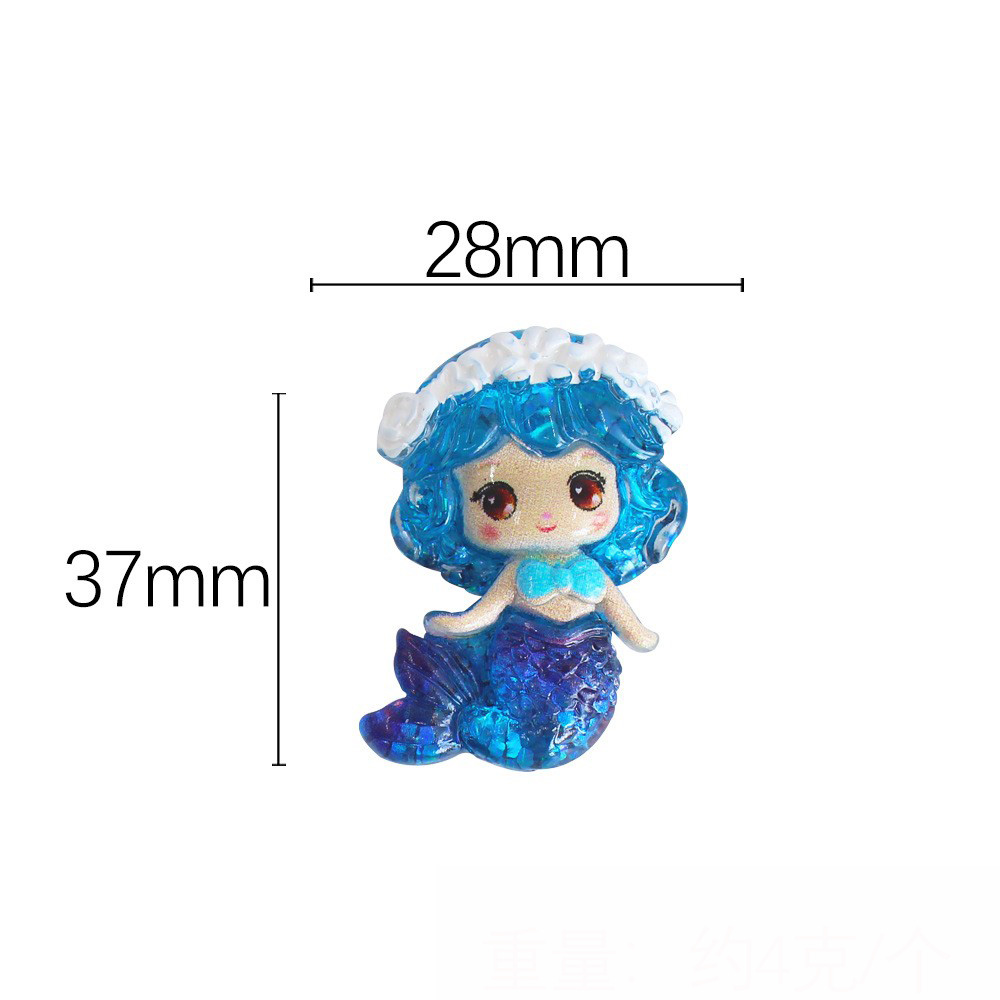 Gradient blue garland mermaid