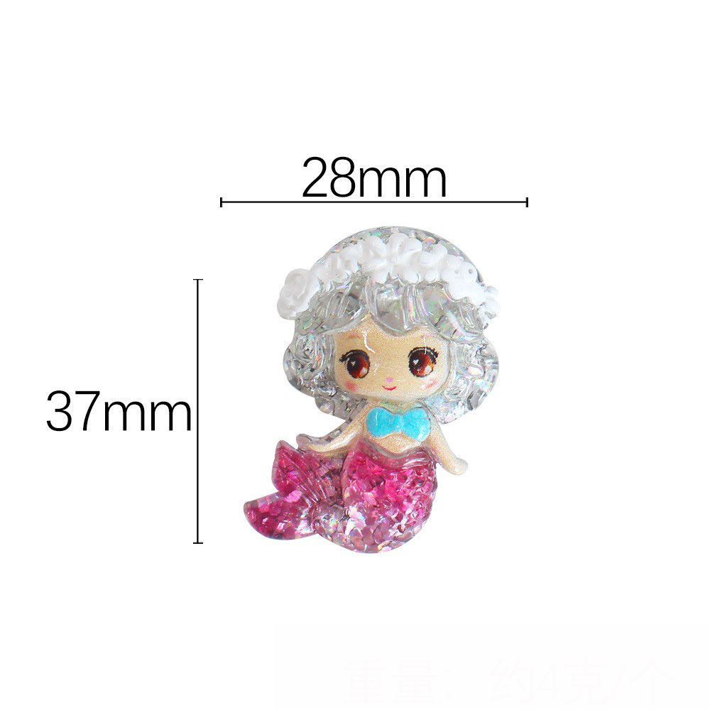 Gradient pink garland mermaid