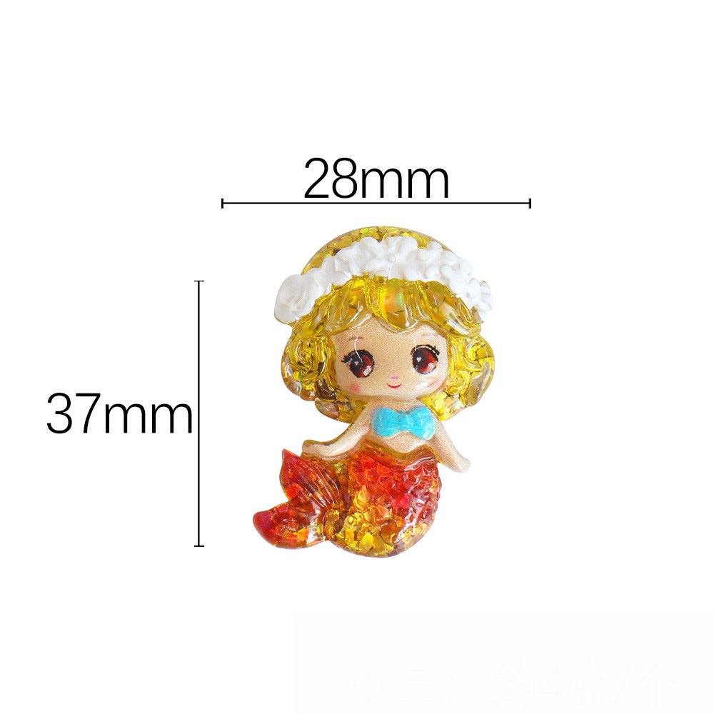 Gradient orange garland mermaid