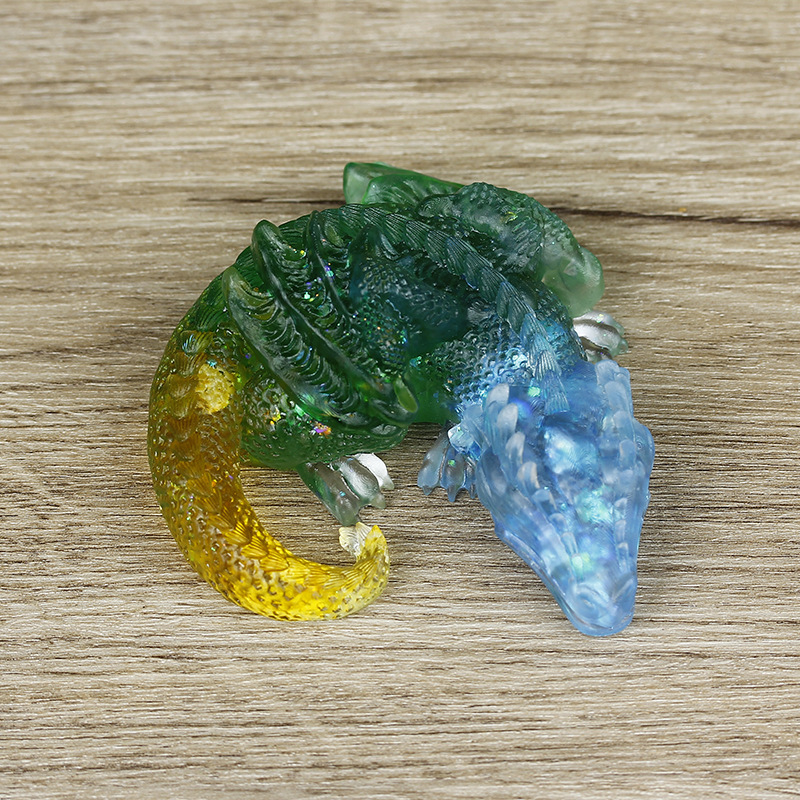 17 aquamarine green glaze citrine sequins