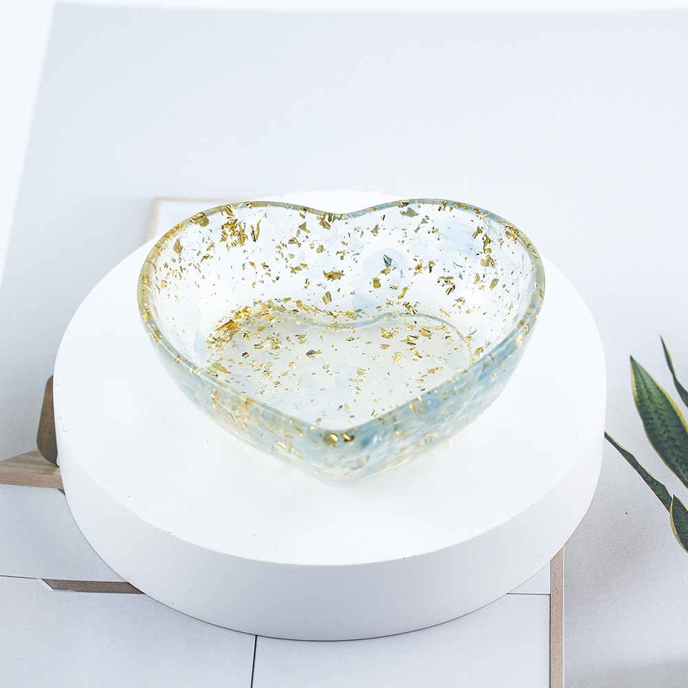 06 light blue glass gold foil