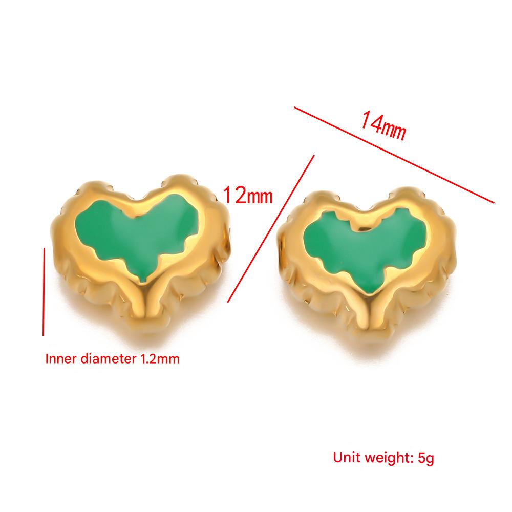Love oil drop pendant-green