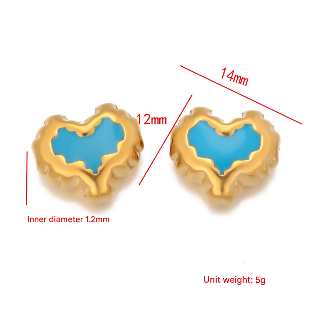 Love oil drop pendant-blue