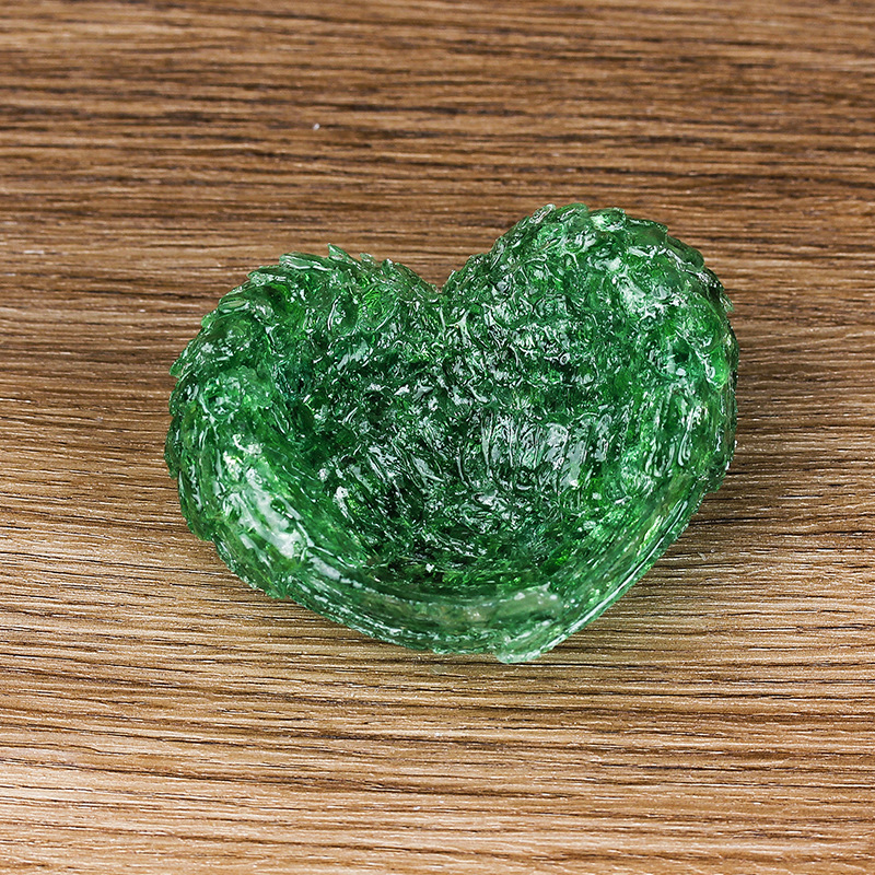 21 green colored glaze