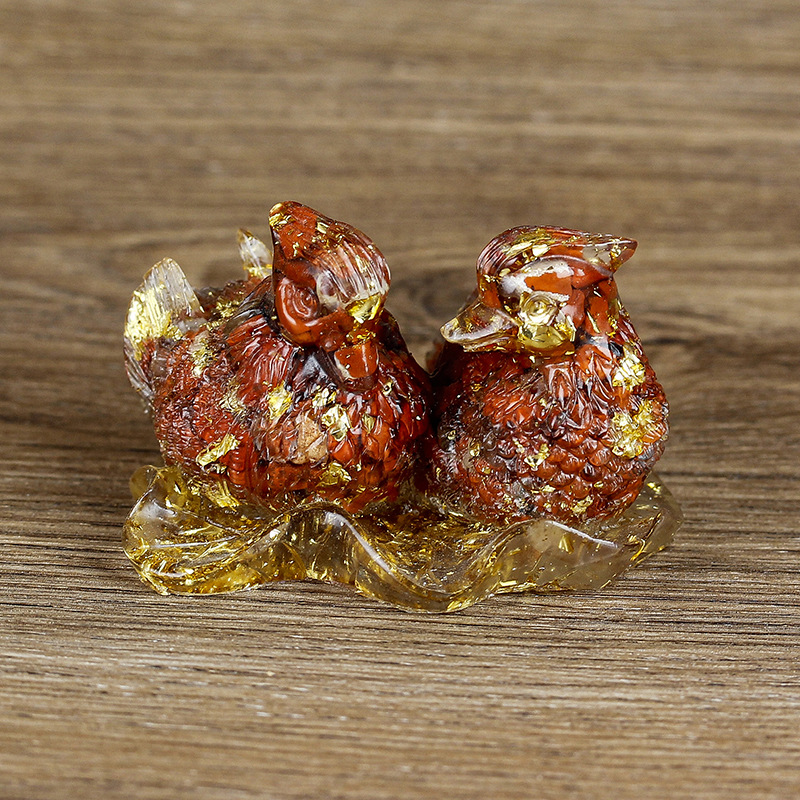 Red Jasper Gold Foil