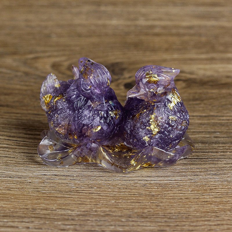 Amethyst gold foil