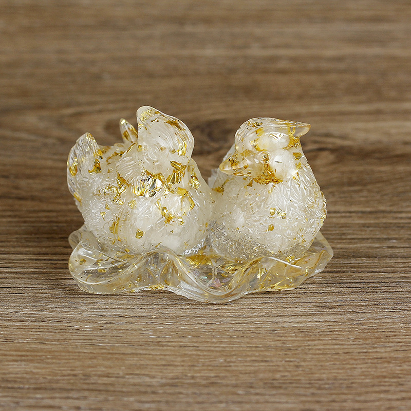clear Crystal Gold Foil