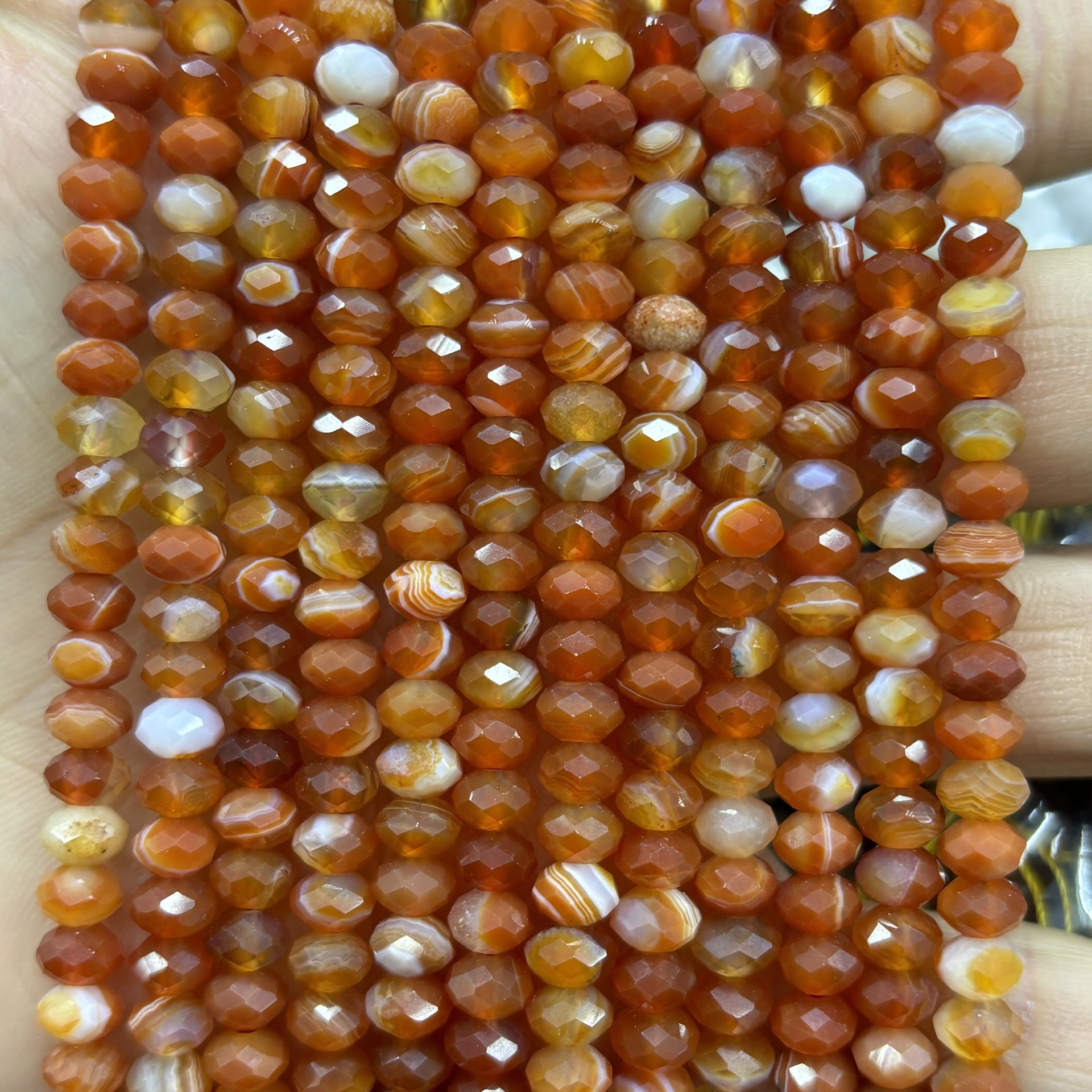 Red striped agate