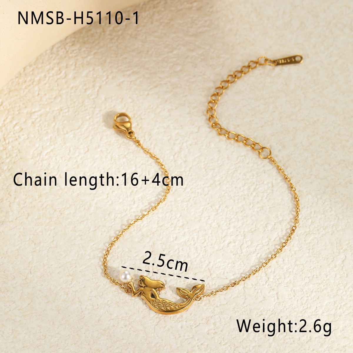 Nmsb-h5110-1 mermaid bracelet