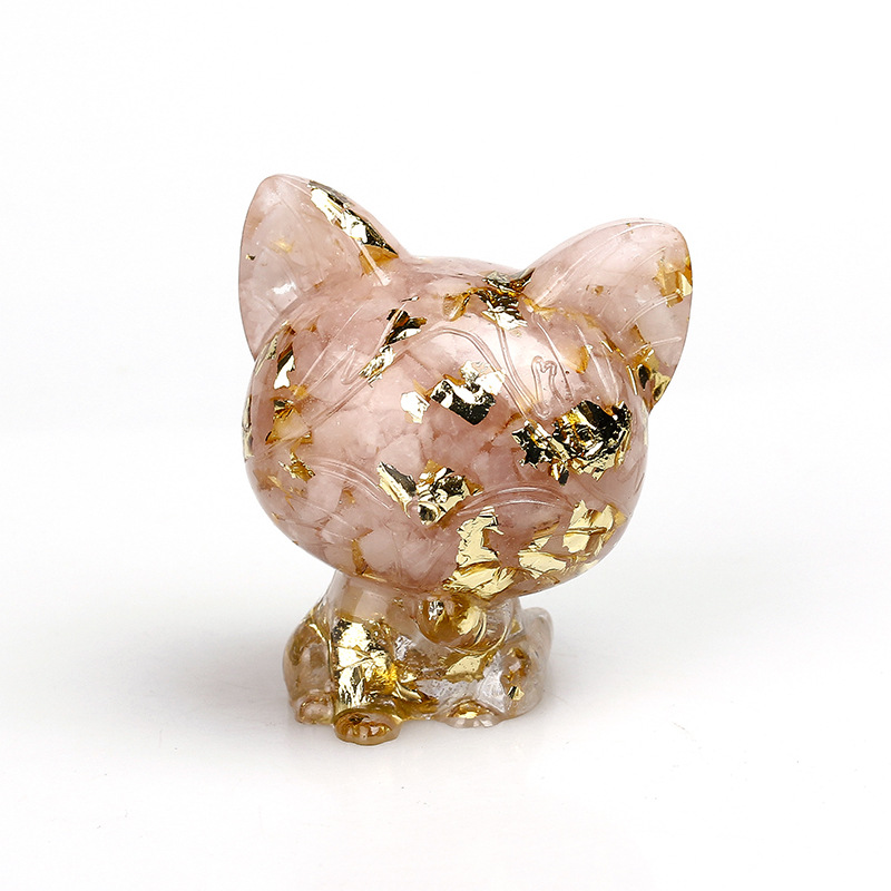 Pink Crystal Gold Foil