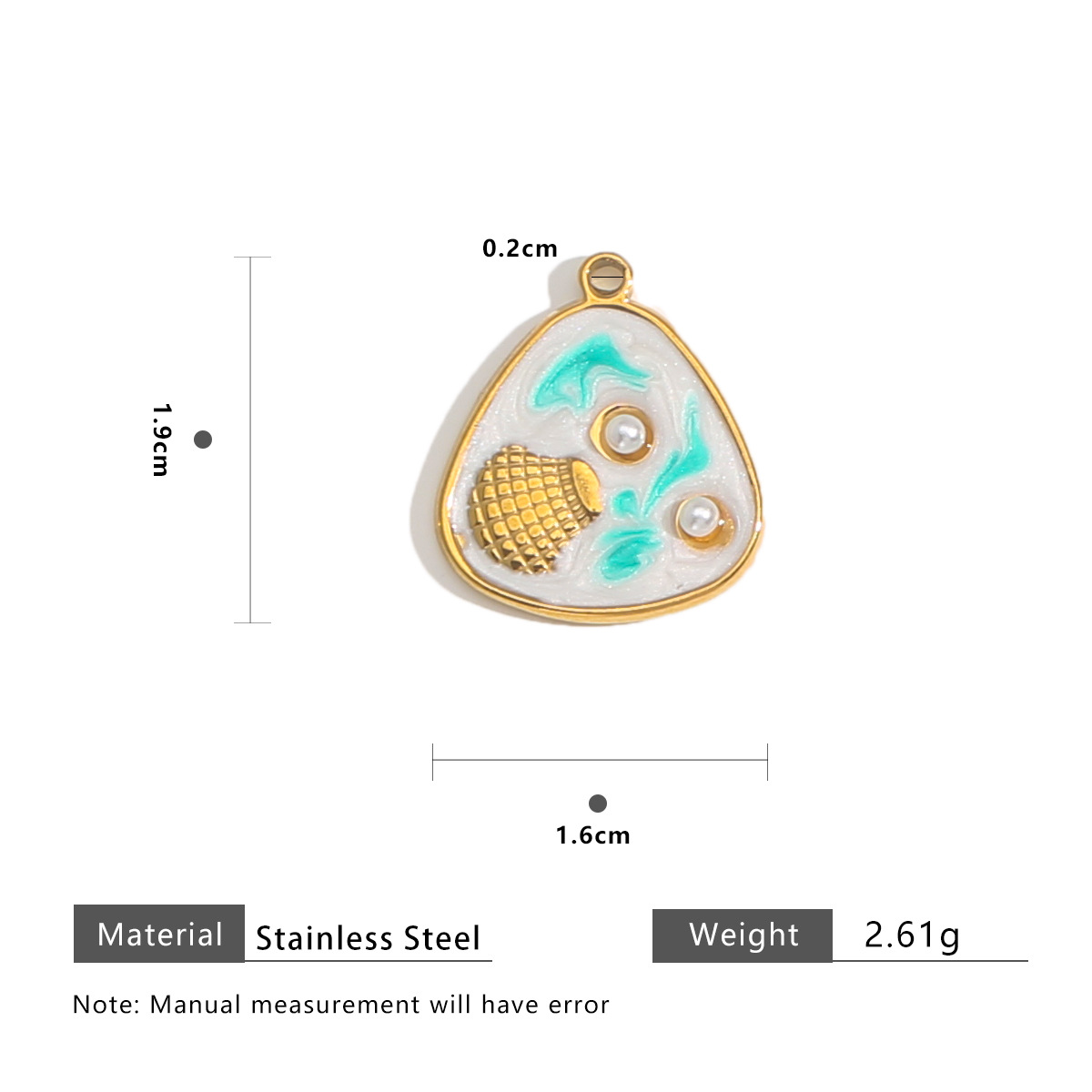 Sea shell blue white