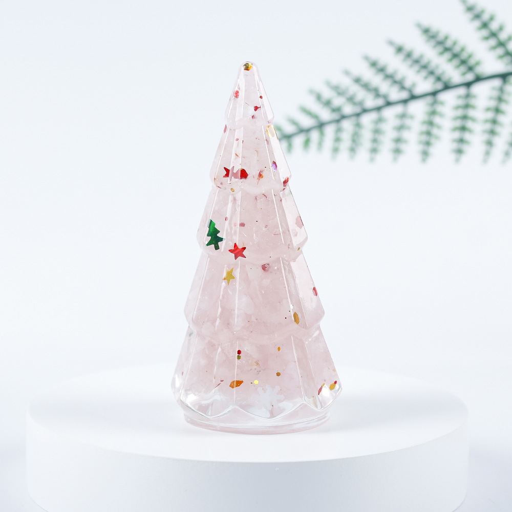 Pink crystal Christmas sequins