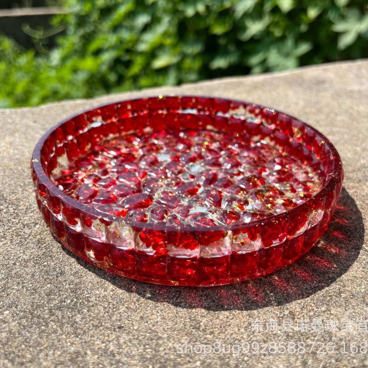 08 red colored glaze