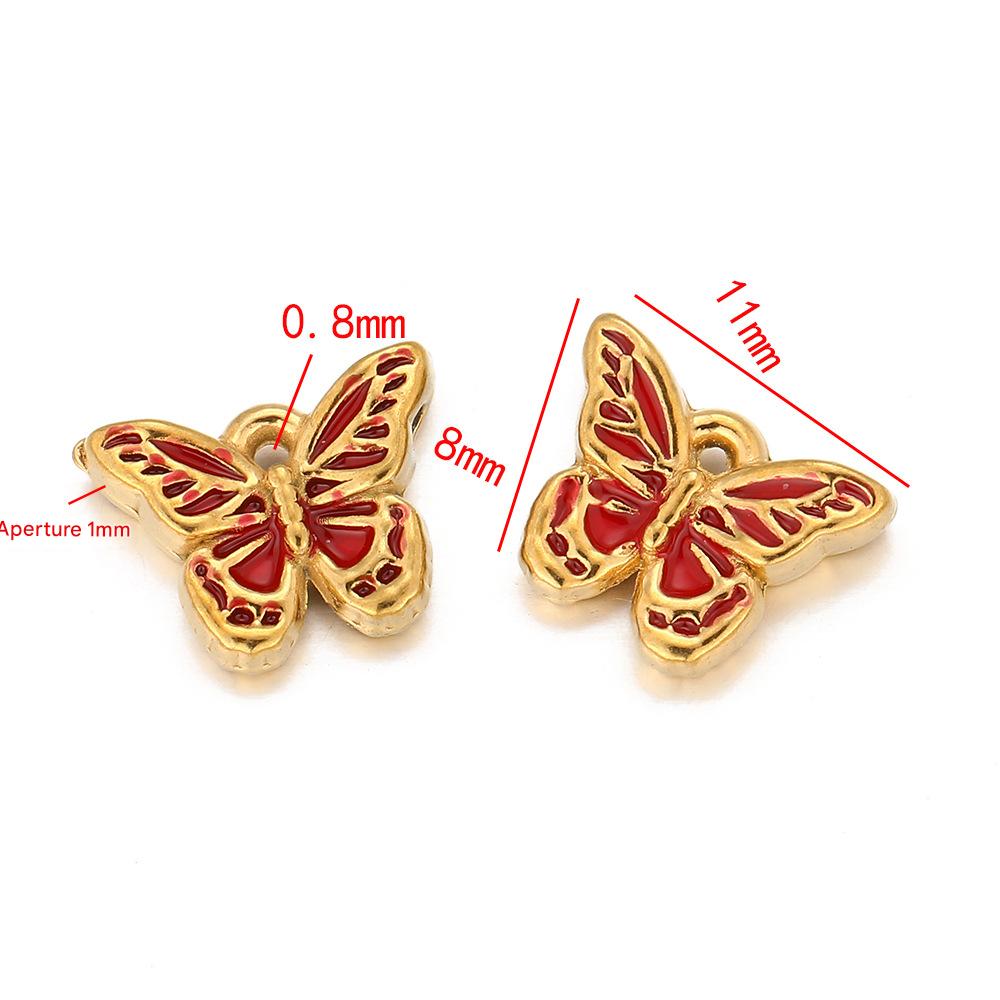 Butterfly pendant-red