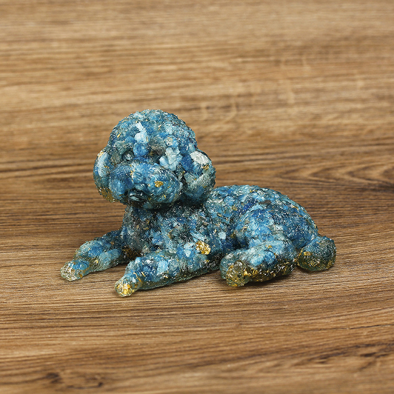 Blue opal Gold Foil