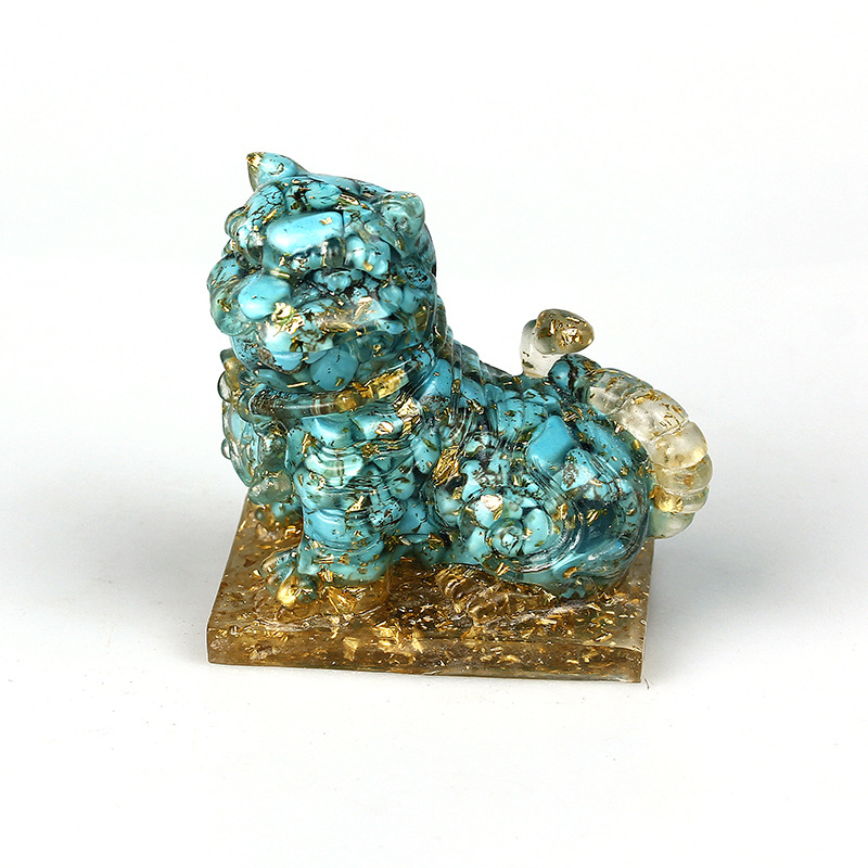 Turquoise Gold Foil