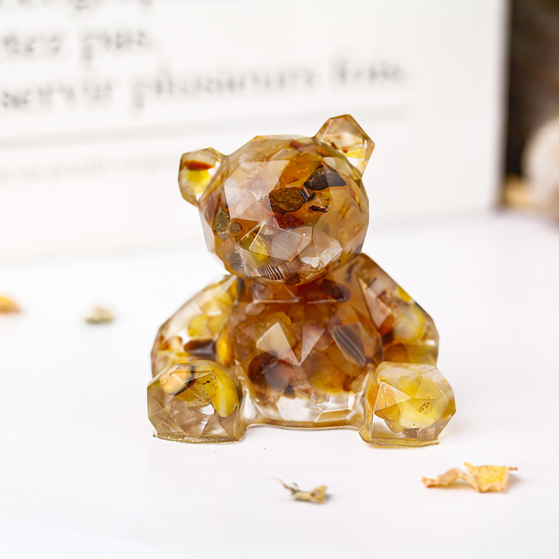 Yellow Agate mirror bear