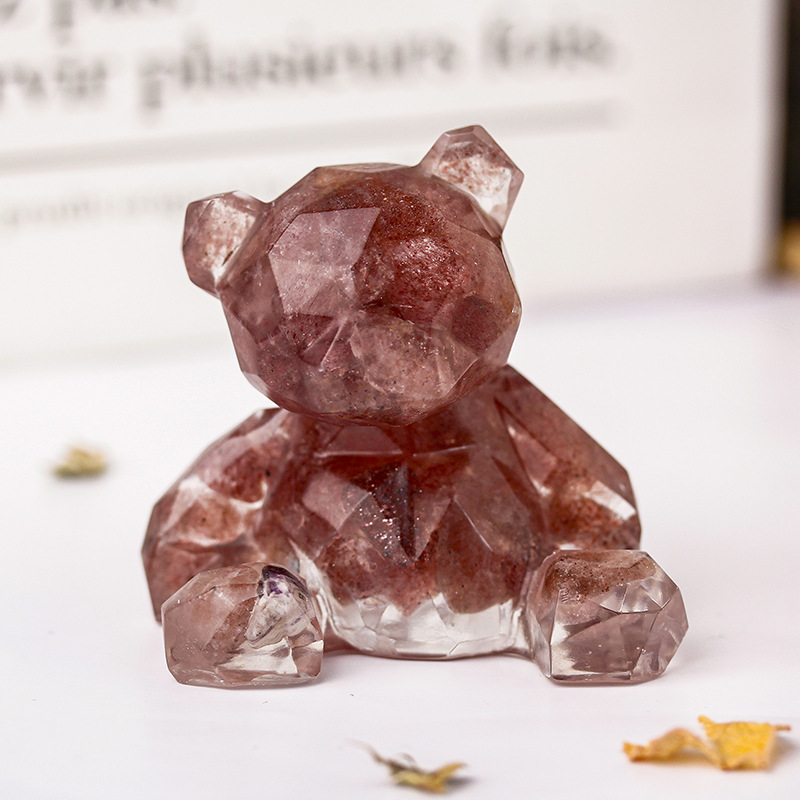 Strawberry Crystal Mirror bear