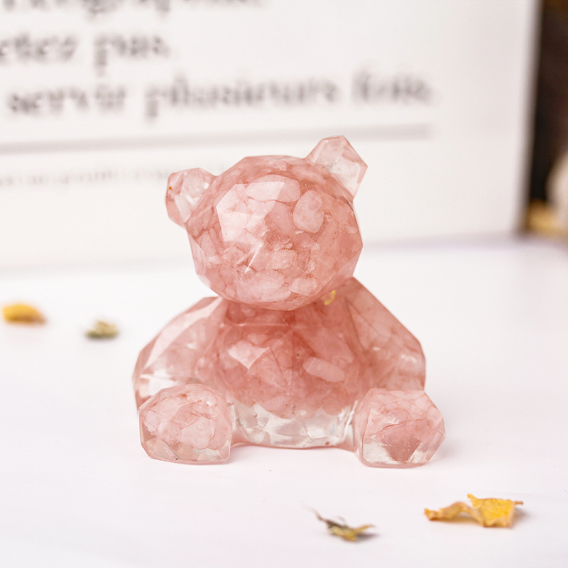 Pink Crystal Mirror bear