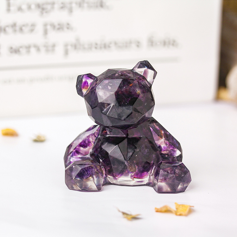 Amethyst mirror bear