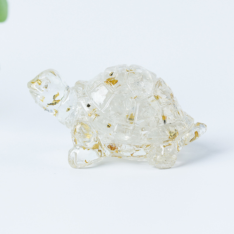 04 white crystal gold foil