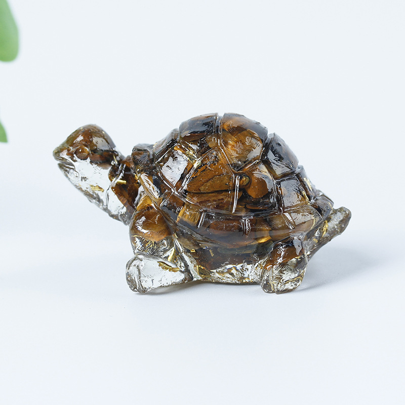 05 tiger eye stone gold foil