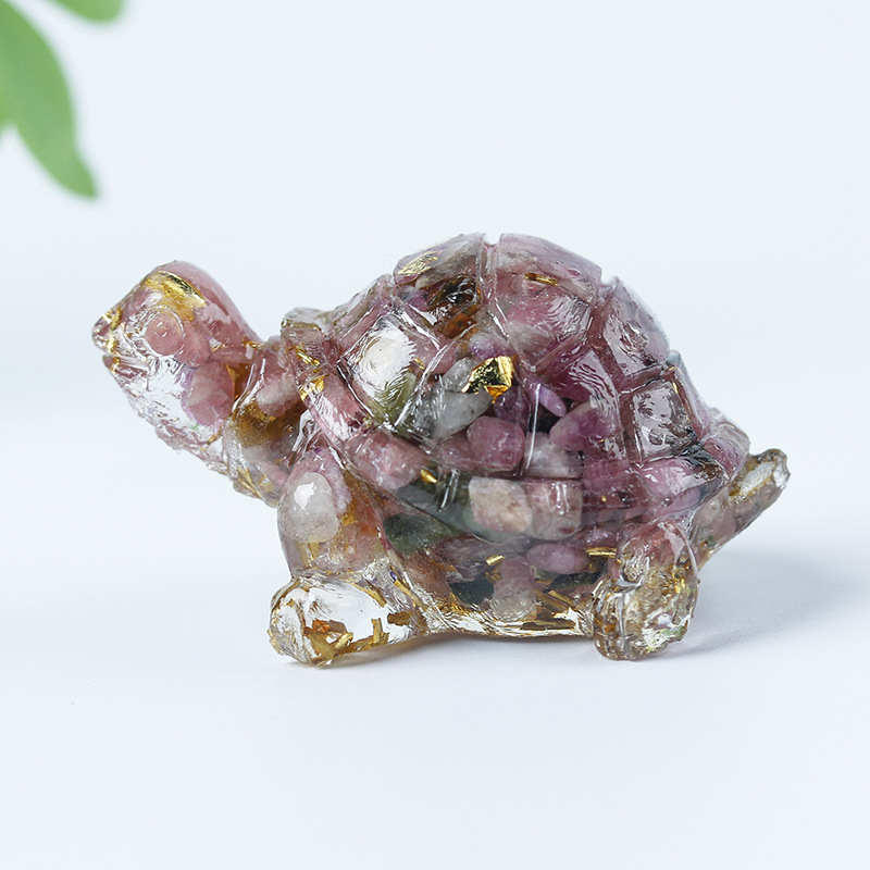 09 plum tourmaline gold foil