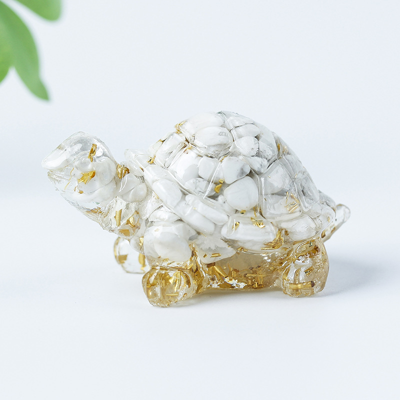 18 white turquoise gold foil