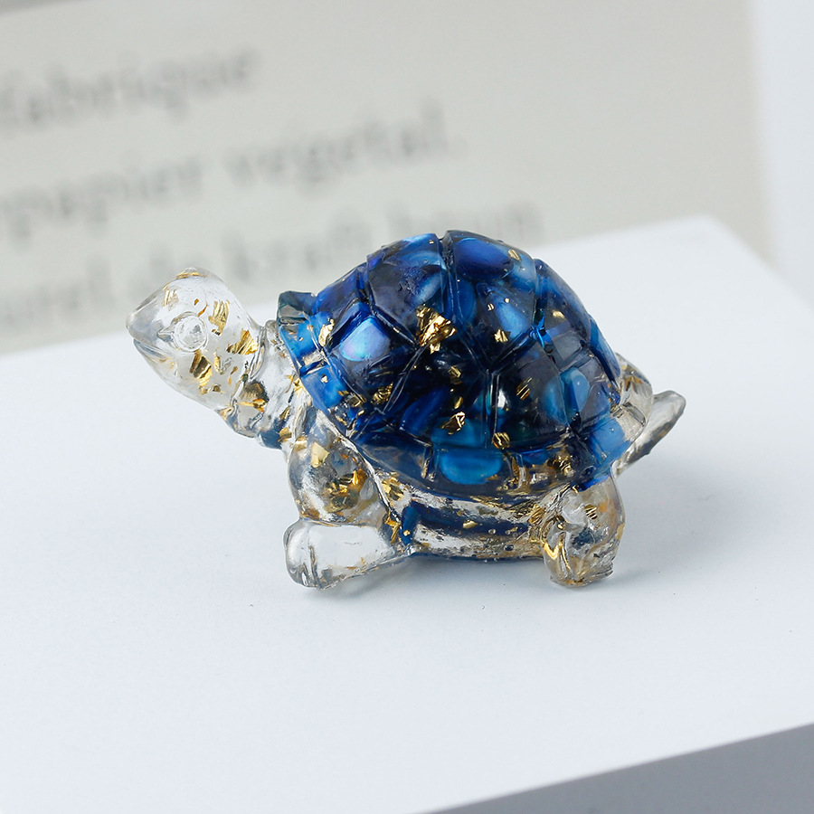 56 dark blue shell gold foil