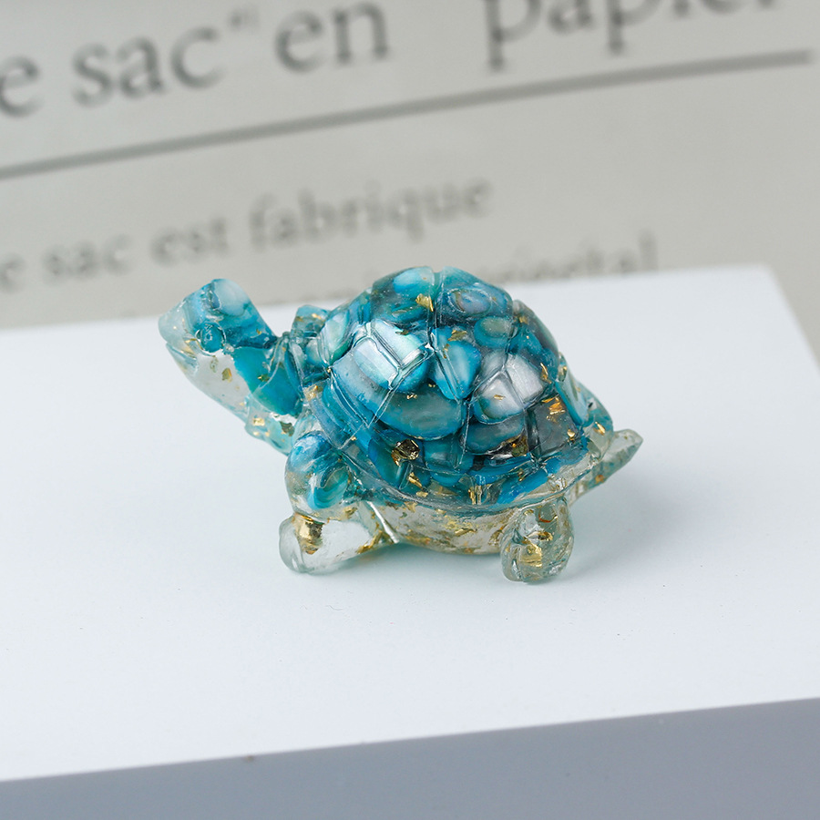 60 sky blue shell gold foil