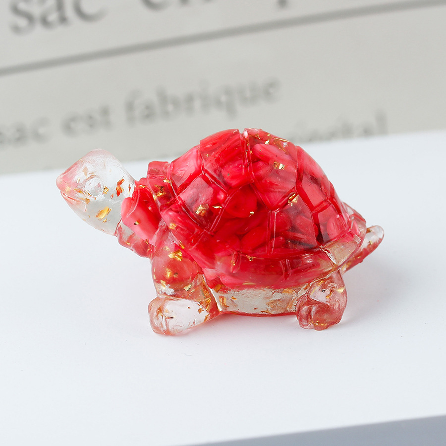 61 red shell gold foil