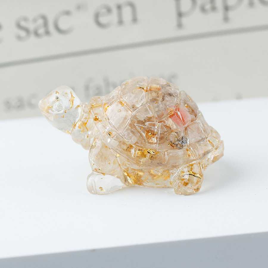 67 rutilated quartz gold foil