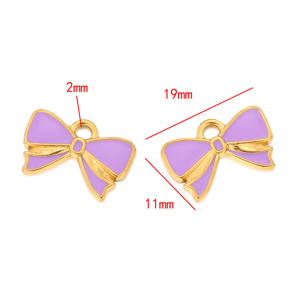 Purple-bow pendant