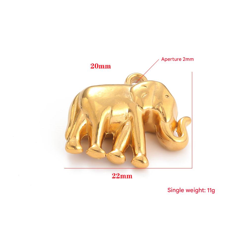 Gold pendant 20*22mm
