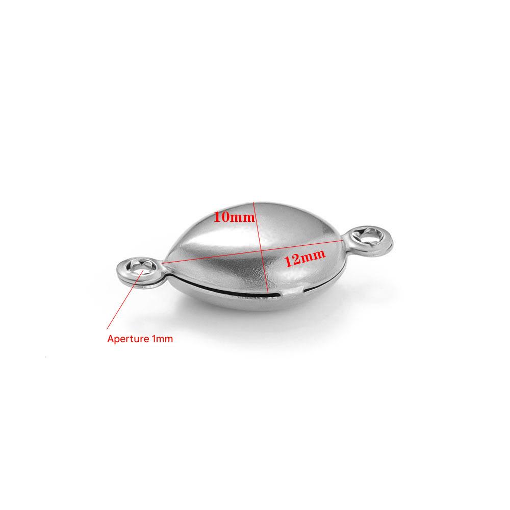 Oval 10*12mm steel color